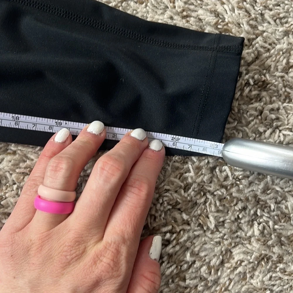 Zyia Leggings Pants High Rise Lux Slashed Distressed Black size 2 - Picture 12 of 12